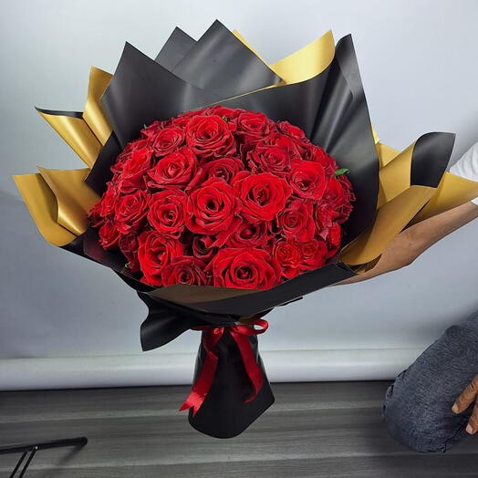 Red Rose Mono Bouquet