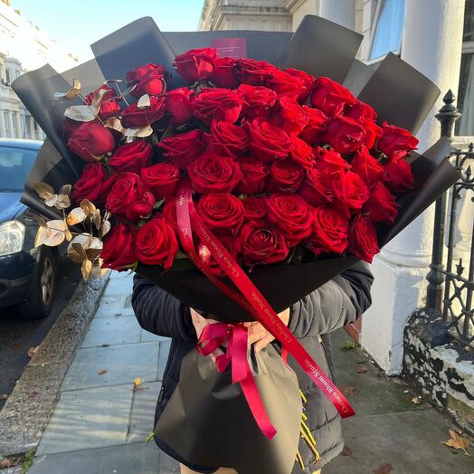 50 luxury roses