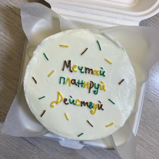 Бенто-торт «Мечтай планируй Действуй»