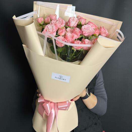 Спрей розы букет