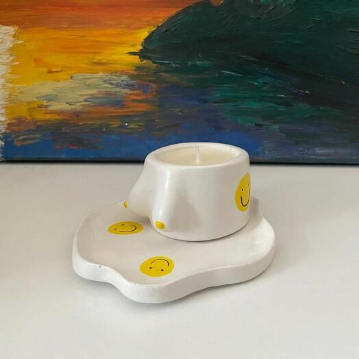 Свеча с ароматом «домашний какао» ·K4·