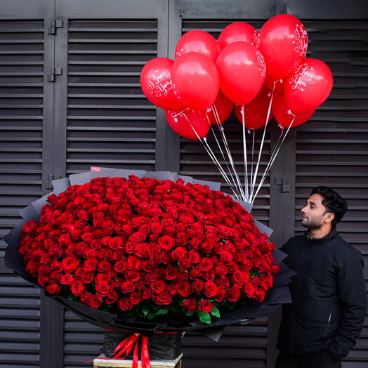 301 Red Premium Roses