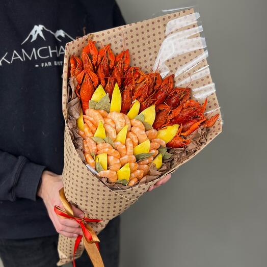 Букет из раков и креветок FW086