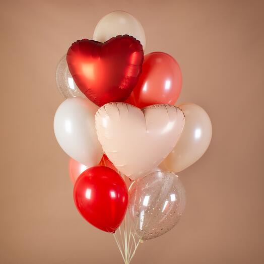 Набор mini-шаров «In Love» Lite | 12 шаров на грузике