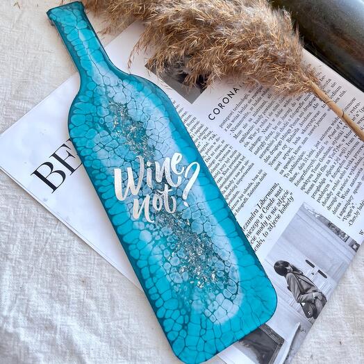 Блюдо винная бутылка