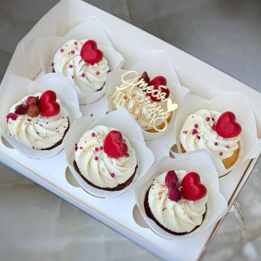 Assorted cupcakes "I love you very much"