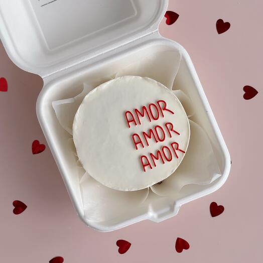 Бенто торт Amor на день всех влюбленных