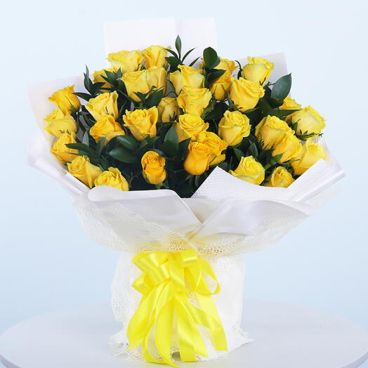 Yellow Rose - Yellow Rose White Wrapping Paper