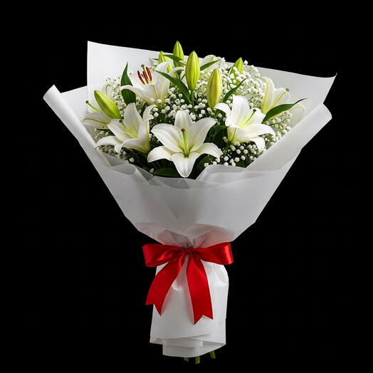 White Lilly bouquet