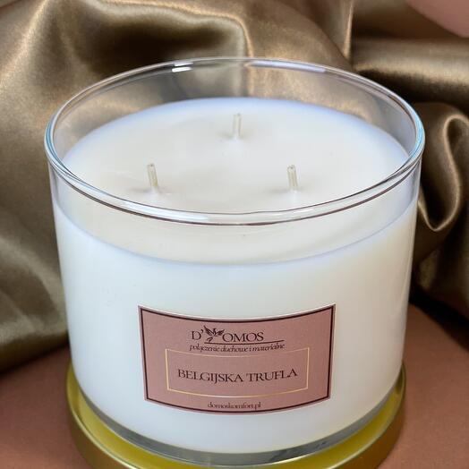 Természetes illatgyertya „Belga trüffel 535 ml