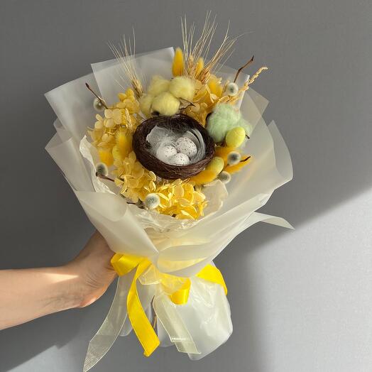 Букет-сухоцвет 💛
