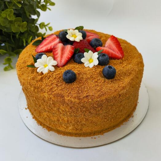 Pastel de miel clásico con crema agria 1 kg