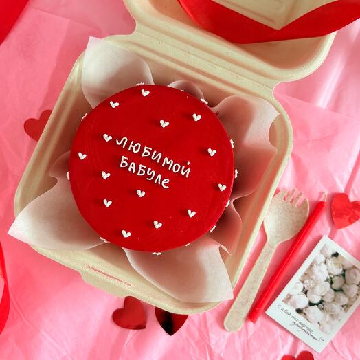 Bento cake for "beloved granny" , the inscription can be changed at will