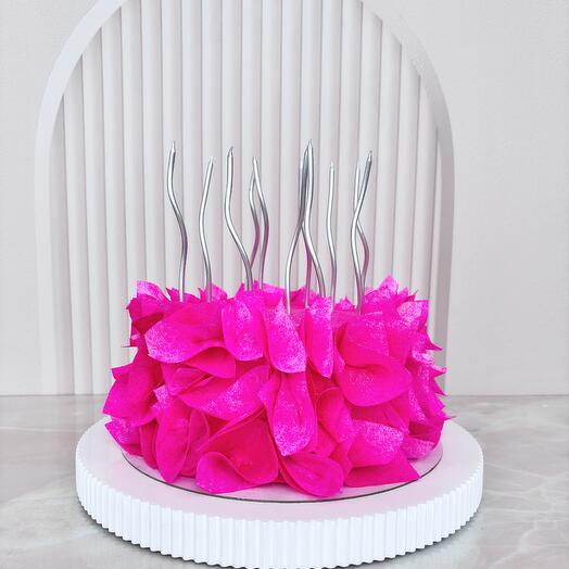 Торт Сметанник с клубникой для женщины (девушки) на День рождения🌸