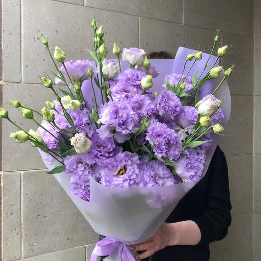 Букет эустома лаванда