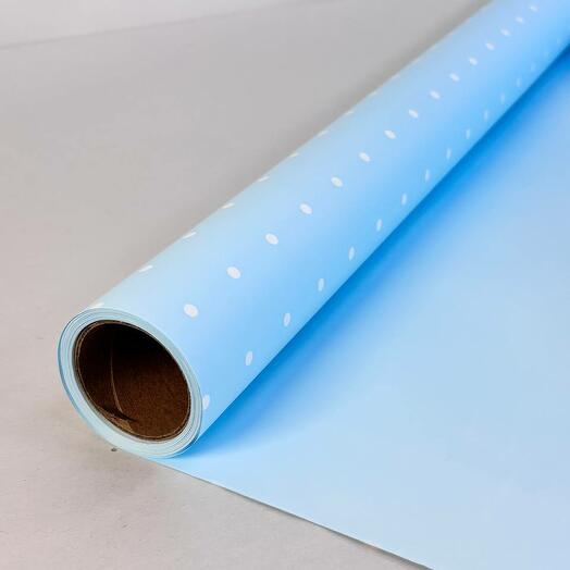 Плёнка матовая флористическая в горошек