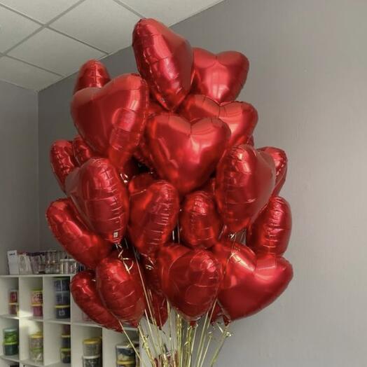 Шары сердце 25