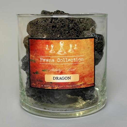 Интерьерный аромадиффузор Pawns Collection с парфюмом DRAGON из вулканических камней с Тенерифе