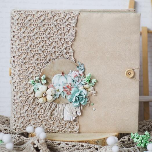 Большой альбом в технике скрапбукинг