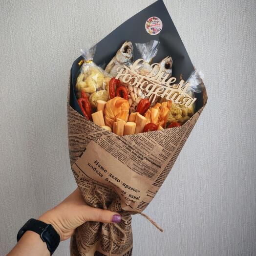 Букет мужской микс с днем рождения