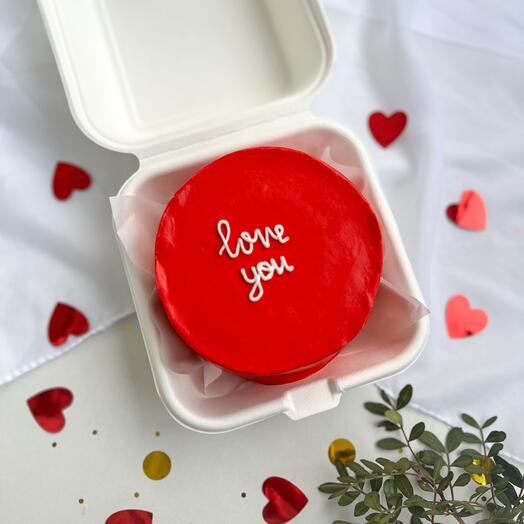 Бенто торт love you , я тебя люблю, день влюбленных, 14 февраля