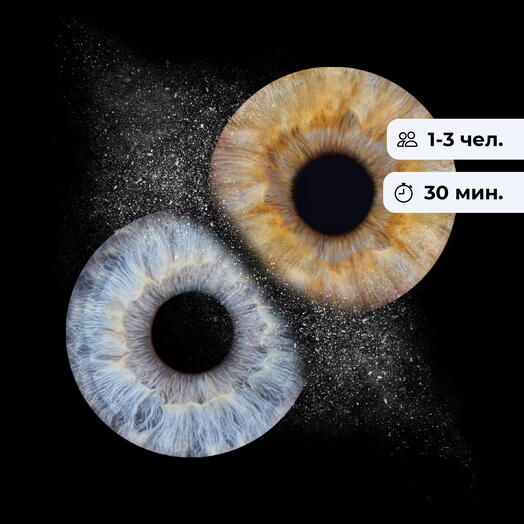 Глаза в глаза. Фото радужки глаза