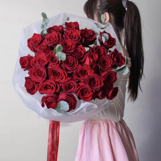 Красные розы 31 шт