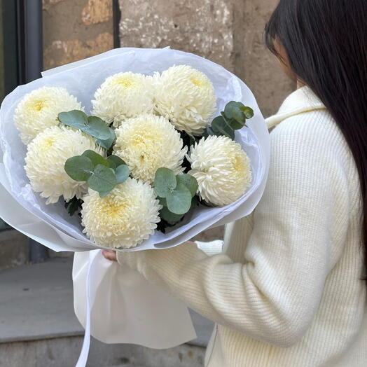 Букет из одноголовых хризантем
