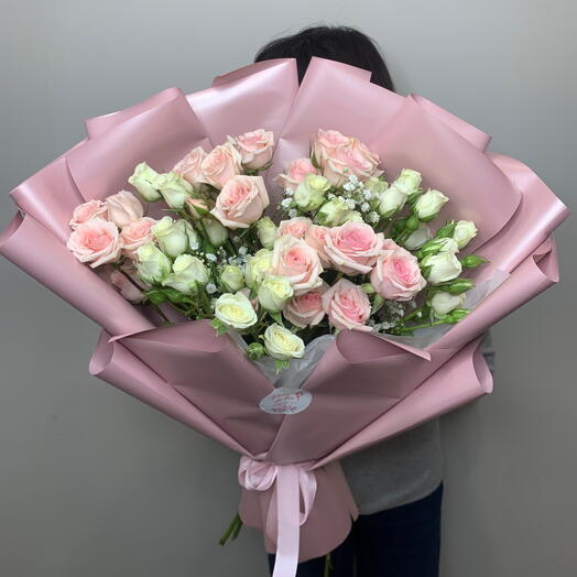 Букет из кустовых роз микс (11)