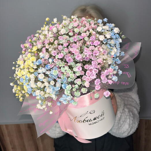 Гипсофила в коробке нежная для мамы🌸
