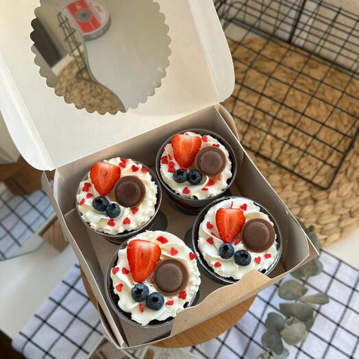 Drobiazgi (ciasto  w czklance)4 szt