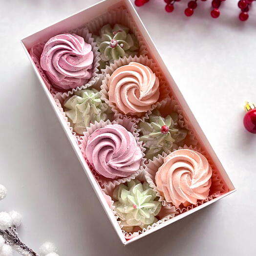 Сладкий новогодний подарок на праздник/натуральный зефир/дари эмоции