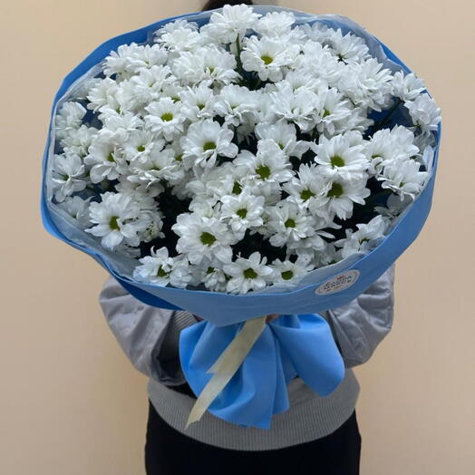 Букет из ромашковой хризантемы💙