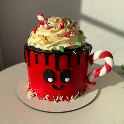 Милая новогодняя кружка-подарок