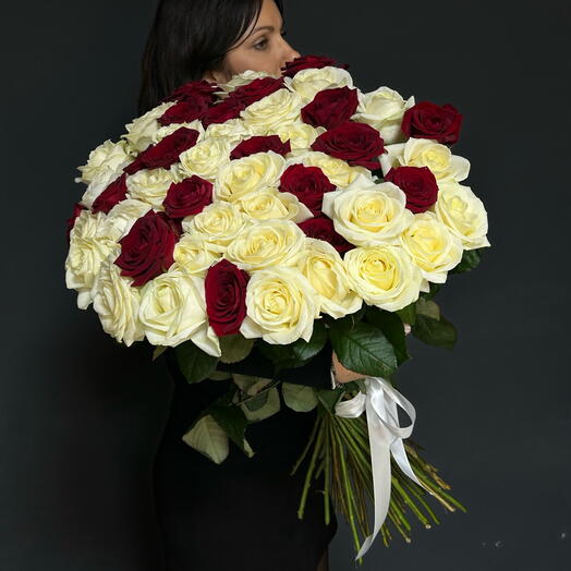 Букет ГИГАНТ из 51 розы 🌹