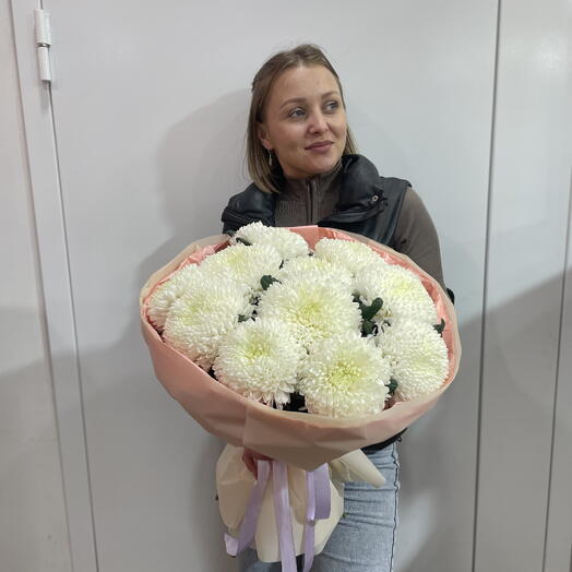Букет из 11 хризантем магнум