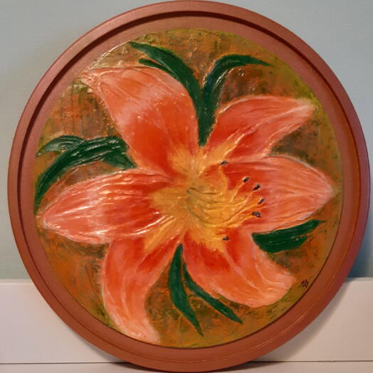 Картина фактурная Лилейник