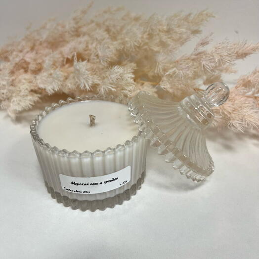 Арома свеча «Морская соль и орхидея»