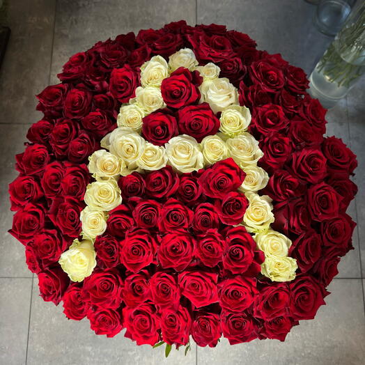 🌹 Basket of 100 / 101 roses - 101 roses