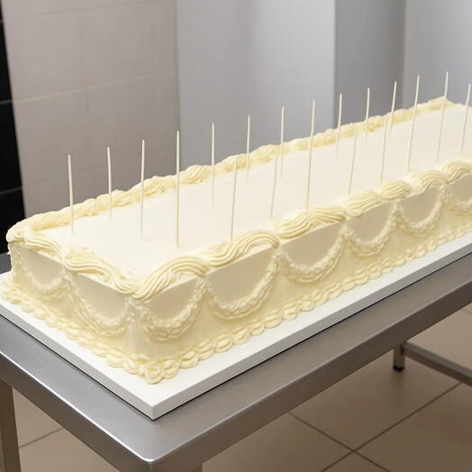 Свадебный торт прямоугольный