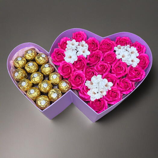 Большой сладкий подарок из конфет Ферреро Роше