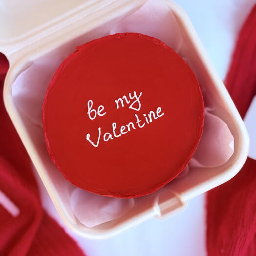 Бенто торт «be my Valentine», торт на 14 февраля, бенто на День Святого Валентина