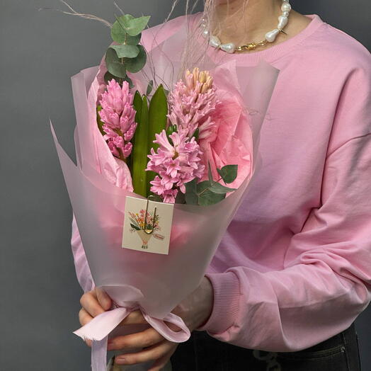 Монобукет гиацинтов (3шт.)