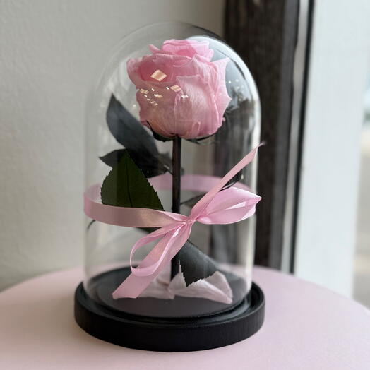 Rose in a mini flask