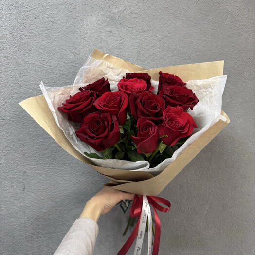 11 красных ♥️Эквадорских роз