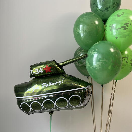 Воздушные шары на 23 февраля (6)