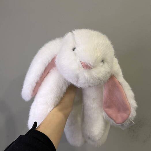 Зайка с висячими лапками и ушками🐰🤍