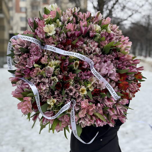 Букет из 151 альстромерии