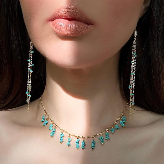 Комплект украшений с бирюзой