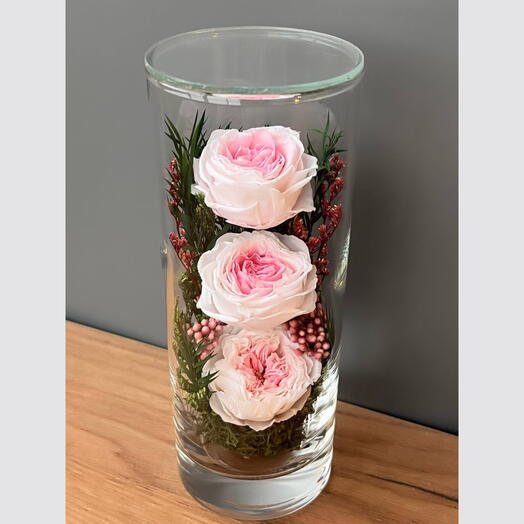 Натуральные цветы в стекле, вакуум (RF2.6000p)